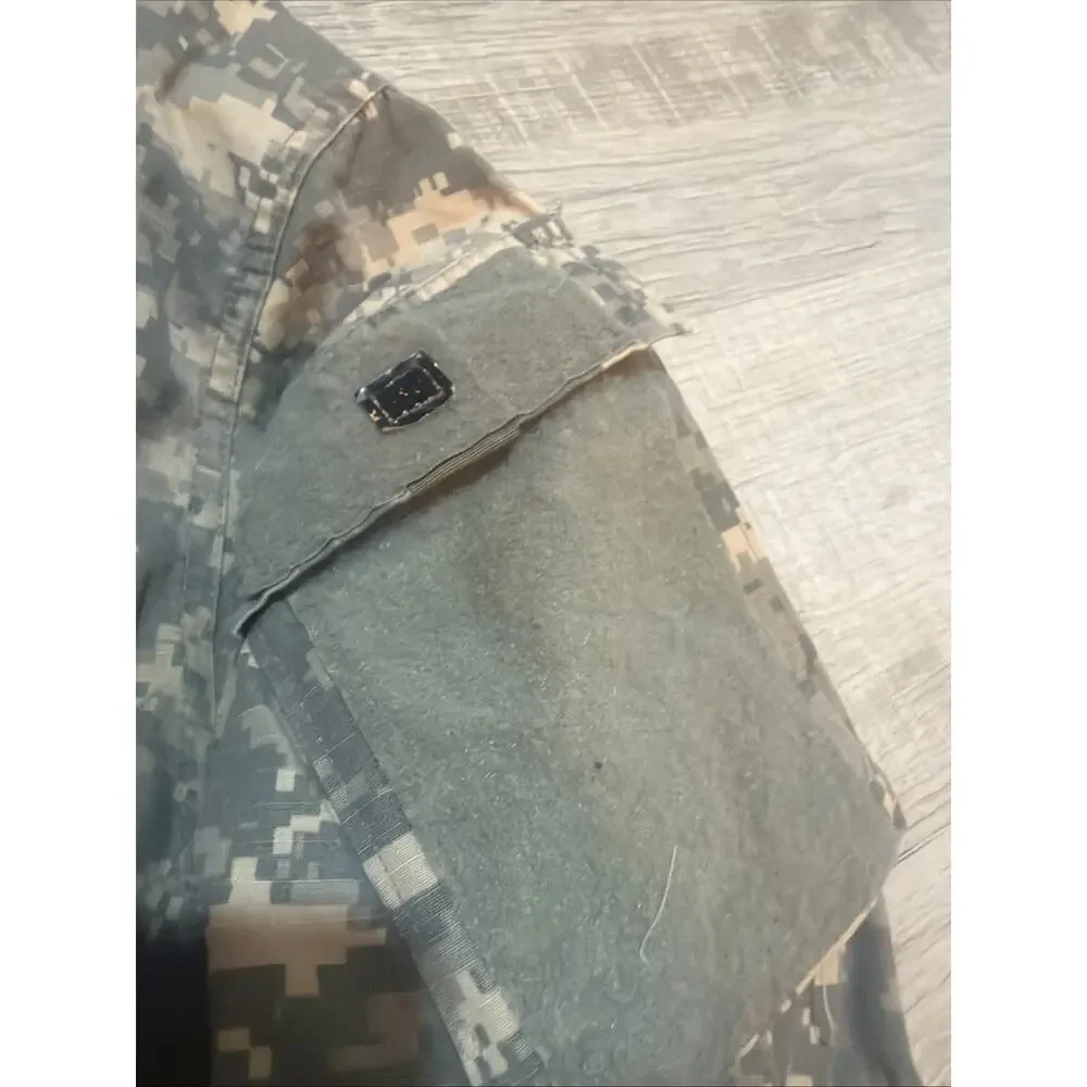 Shirt Coat U.S. Army Combat Military Top Digital Large Short Camo Full Zip M